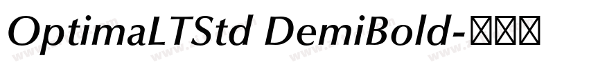 OptimaLTStd DemiBold字体转换
